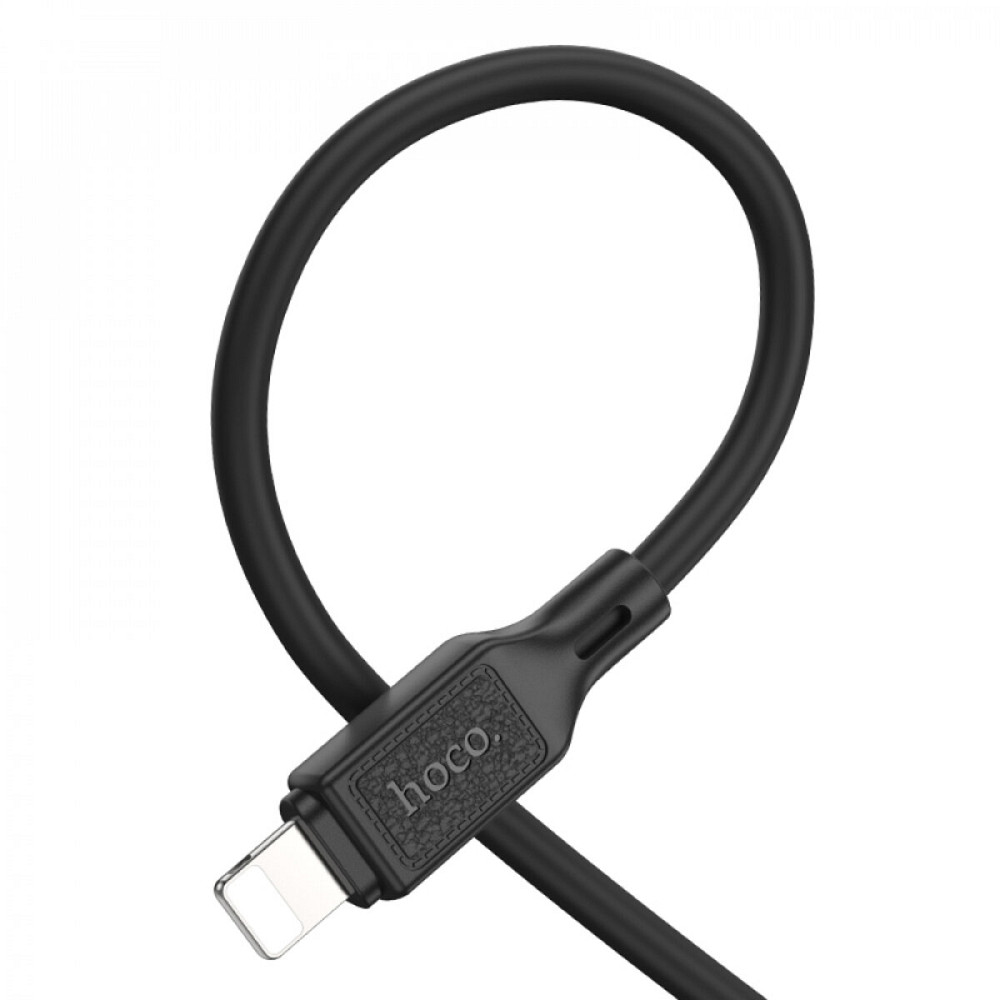 Кабель HOCO X90 Cool silicone charging data cable for iP Black Київ - фото 3