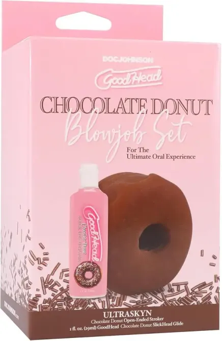 Набір для мінету Doc Johnson GoodHead Chocolate Donut Blowjob Set Львів - фото 6