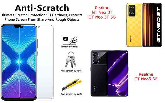 Защитное стекло NeoGlass для Realme GT Neo 3T, GT Neo 3T 5G, GT Neo5 SE – ультрапрозрачное и устойчивое Киев