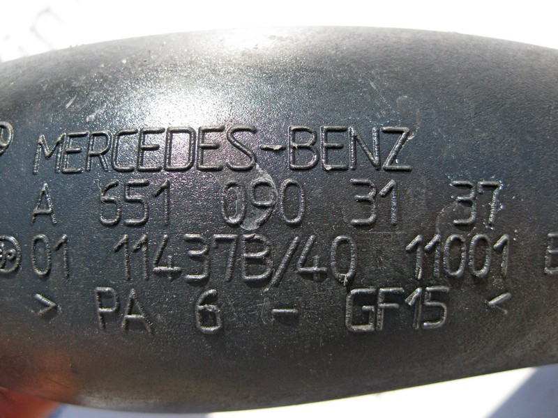 Mercedes-Benz  A6510903137 Пластиковий трубопровід наддувного повітря двигуна OM651 R4 2.2 cdi C-Class W204 E-Class W212 C207 GLK X204 Одесса - изображение 3