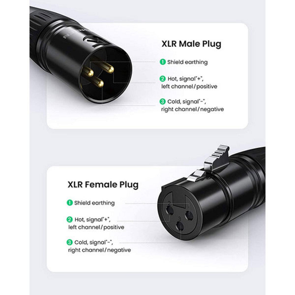 Аудіо кабель UGREEN AV162 Cannon Female Connector(UGR-80440) Миколаїв - фото 3