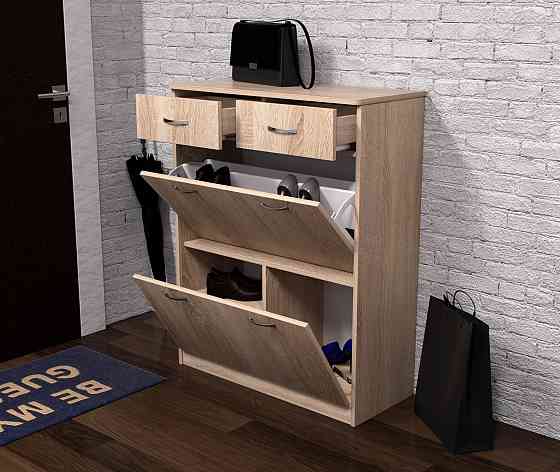 Тумба для обуви №4, Дуб Сонома, 800/350/1010 Львов