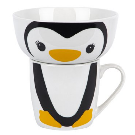 Набір дитячого посуду Happy Penguin 2 предмети:(піала/чашка) YF6013 LIMITED EDITION Житомир