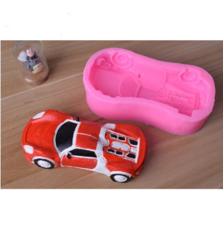 Форма силиконовая Машина 130 на 65 мм розовый Киев - изображение 3