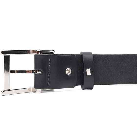 Якісний пояс під штани для чоловіків з натуральної шкіри GRANDE PELLE 11689 Чорний Київ