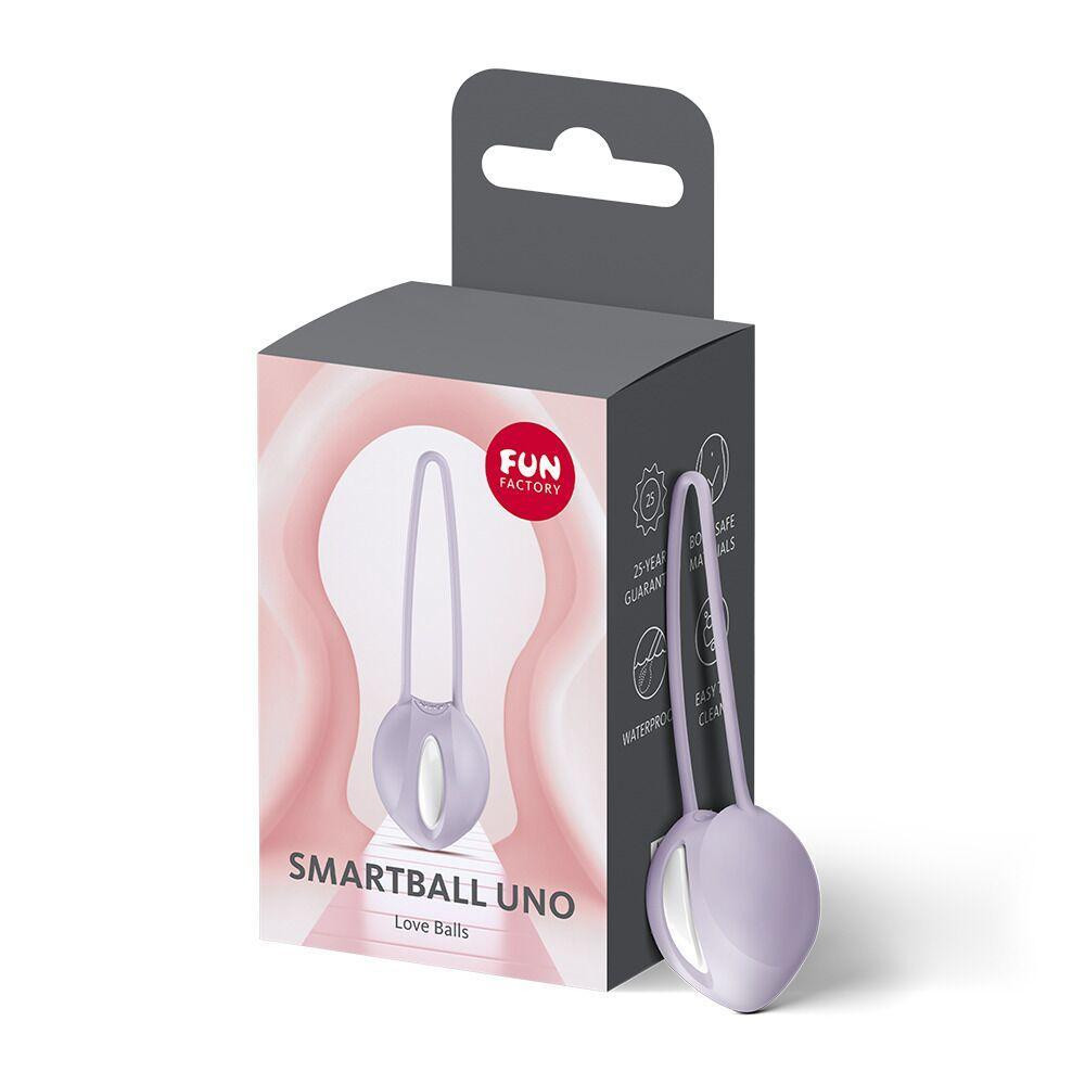 Вагінальна кулька Fun Factory SMARTBALL UNO Purple, одинарна, діаметр 3,6 см Sex Aura Київ - фото 7