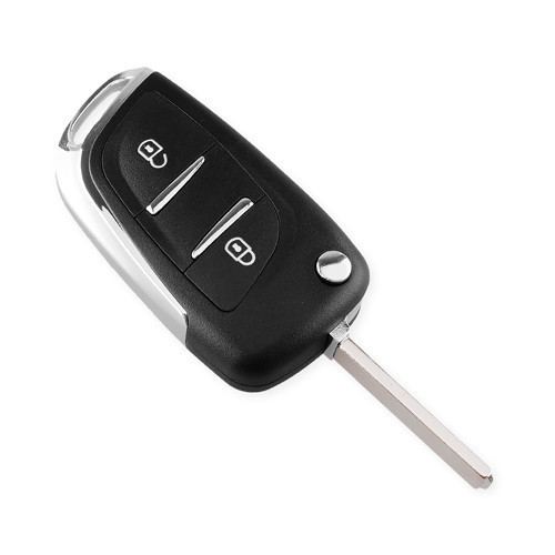 Выкидной ключ Peugeot, корпус под чип, 2 кнопки DKT0269, VA2, новый корпус автоключа Киев - изображение 1