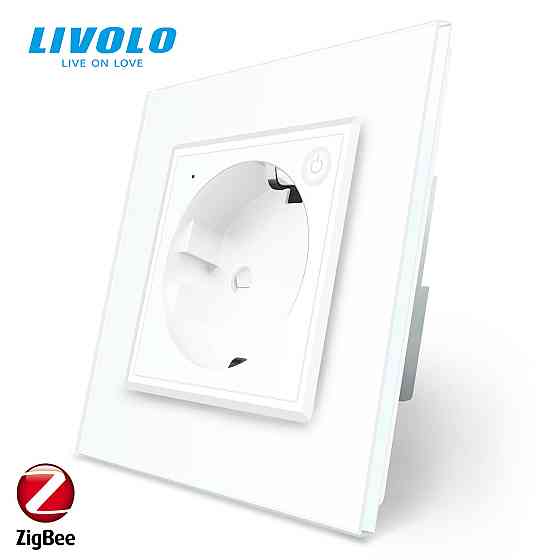 LIVOLO Розумна розетка ZigBee з заземленням Livolo білий (VL-FCTC16AZ-2WP) Коломия
