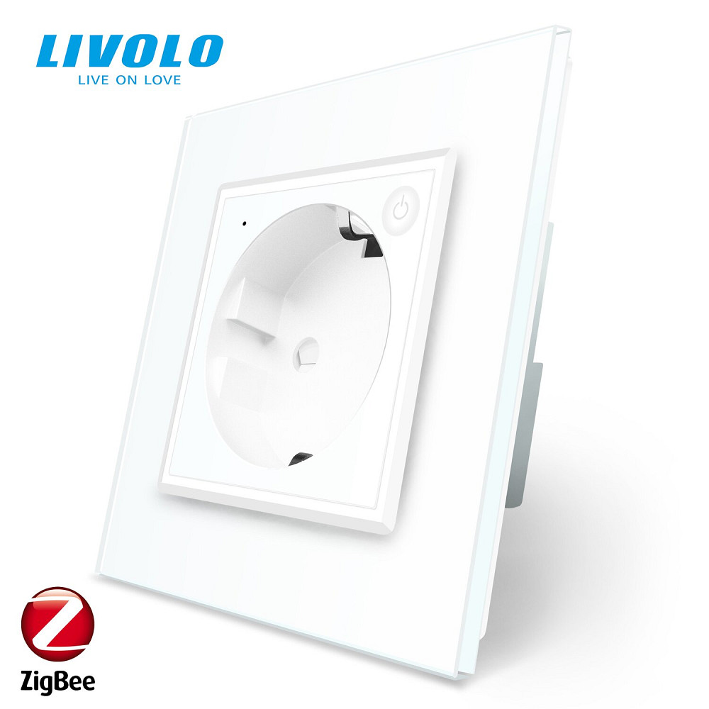 LIVOLO Розумна розетка ZigBee з заземленням Livolo білий (VL-FCTC16AZ-2WP) Коломыя - изображение 2