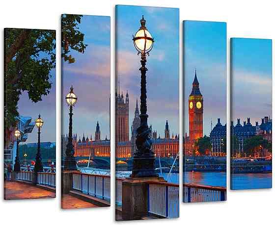 Модульная картина Набережная Art-192_5 90х132 см Киев