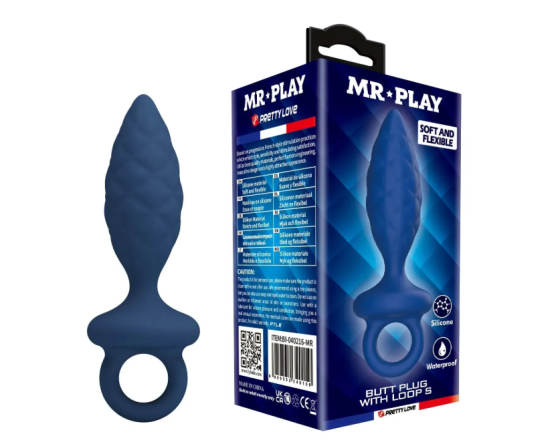 Анальна пробка MR.PLAY - Butt Plug with Loop Size S, BI-040216-MR Sex Aura Київ
