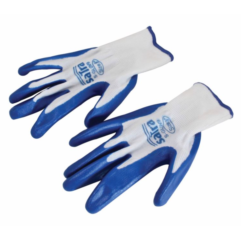 Рукавички мастило-бензостійке нітрилове покриття 9" L (12пар) SATRA S-GLOV9 Чернігів - фото 1