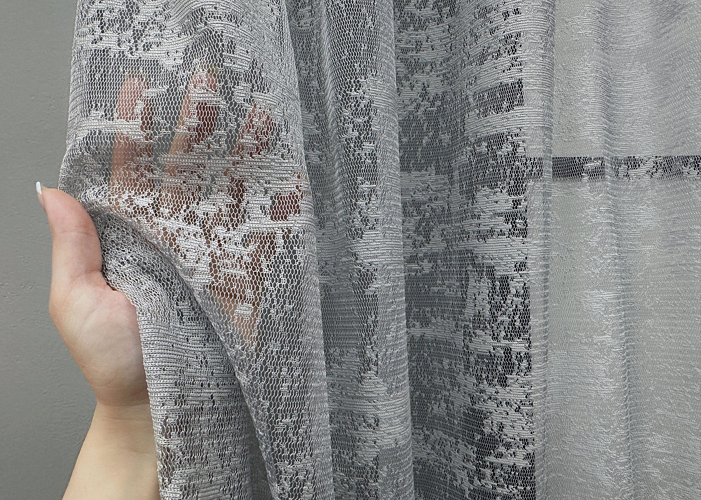 Кухонная арка VR-Textil № 000к жаккард «Мрамор Al-1» серый 280х170 см (51-229) Киев - изображение 3