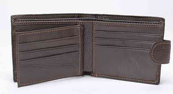 Портмоне чоловіче шкіряне з орлом Чорне (Vintage) Київ