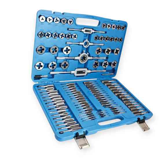 Набір плашок та мітчиків 110 шт M2-M18 кейс Мукачево