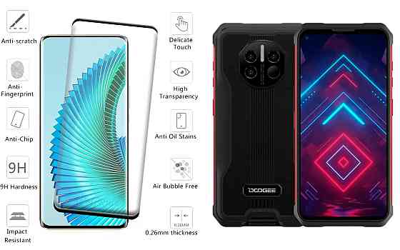 Защитное стекло HyperGlass Pro для Doogee V10, Doogee V11 – максимальная чувствительность и защита Киев