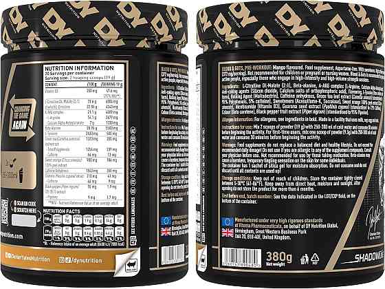 Передтренувальний комплекс DORIAN YATES NUTRITION BLOOD &amp; GUTS 380 G (MANGO) Луцьк