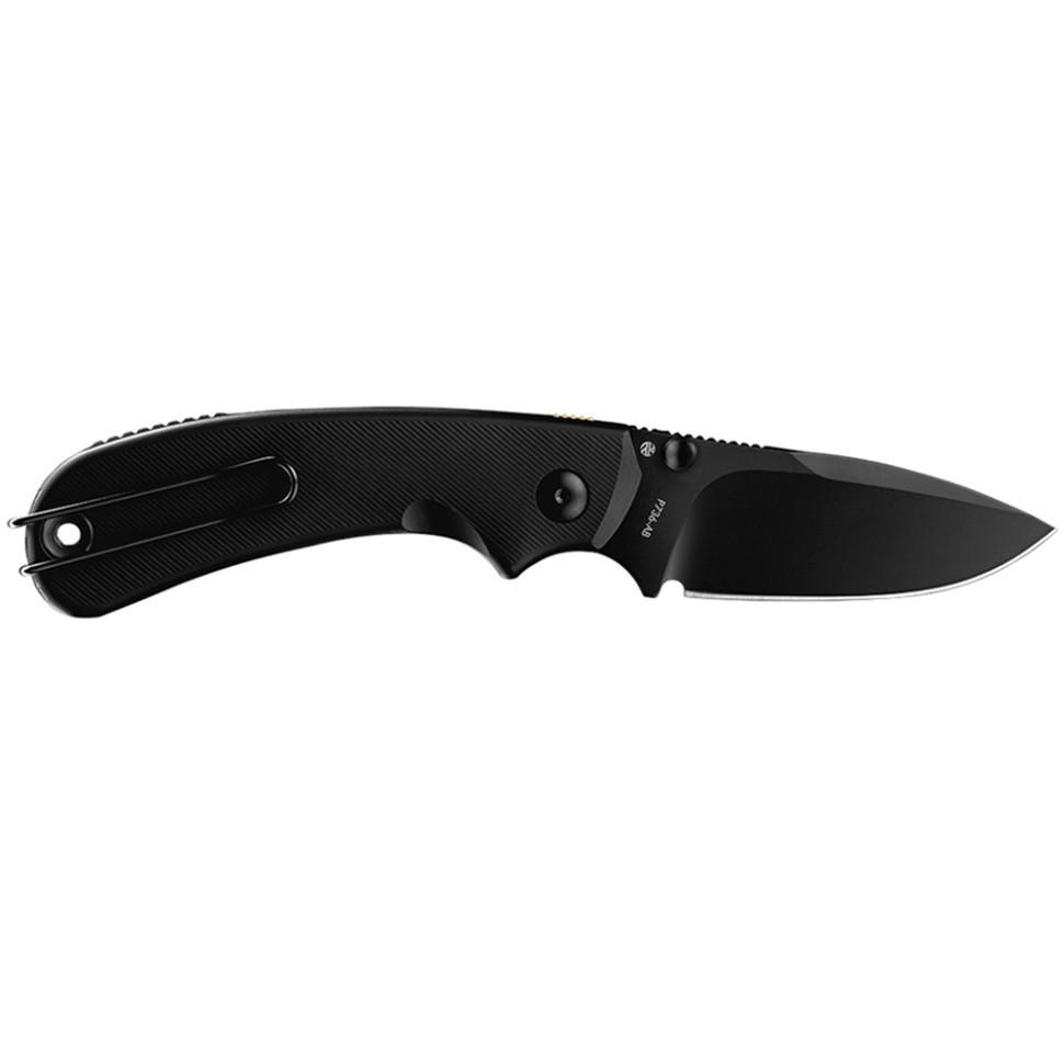 Нож складной карманный Ruike P736-AB, (7.5 см) 14C28N/ алюминий, черный Киев - изображение 3