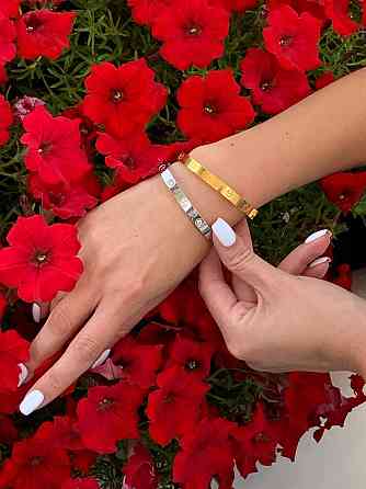 Cartier Комплект із двох браслетів із викрутками лимонне та біле золото / можна окремо Одеса