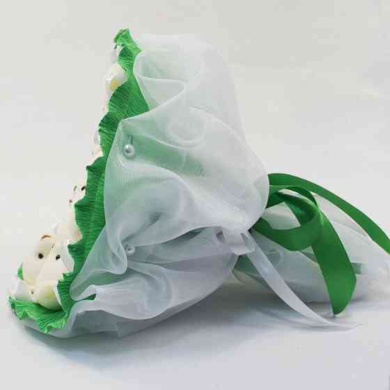 Букет из игрушек Мишки изумрудный 5352IT с 9ю игрушками Винница