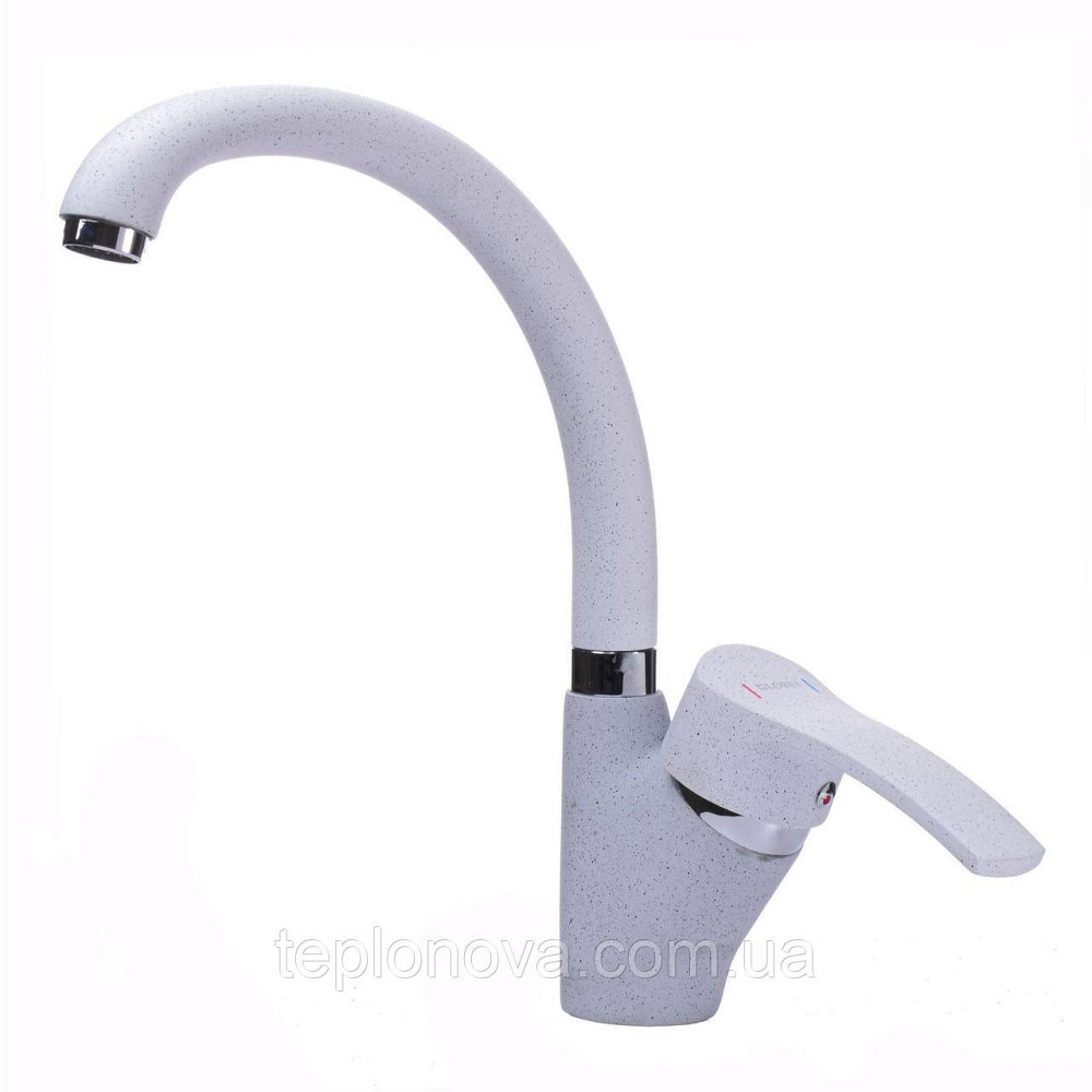 Смеситель для кухни Globus Lux QUEENSLAND GLQU-0203S-BIG-7-WHITE Черновцы - изображение 3