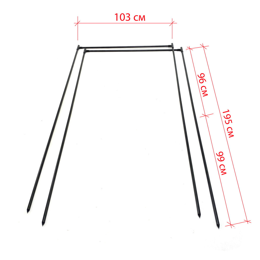 Високий модульний каркас для сітки Botanic Picket 2м. Надійний захист рослин від сонця H=2m Бориспіль - фото 3
