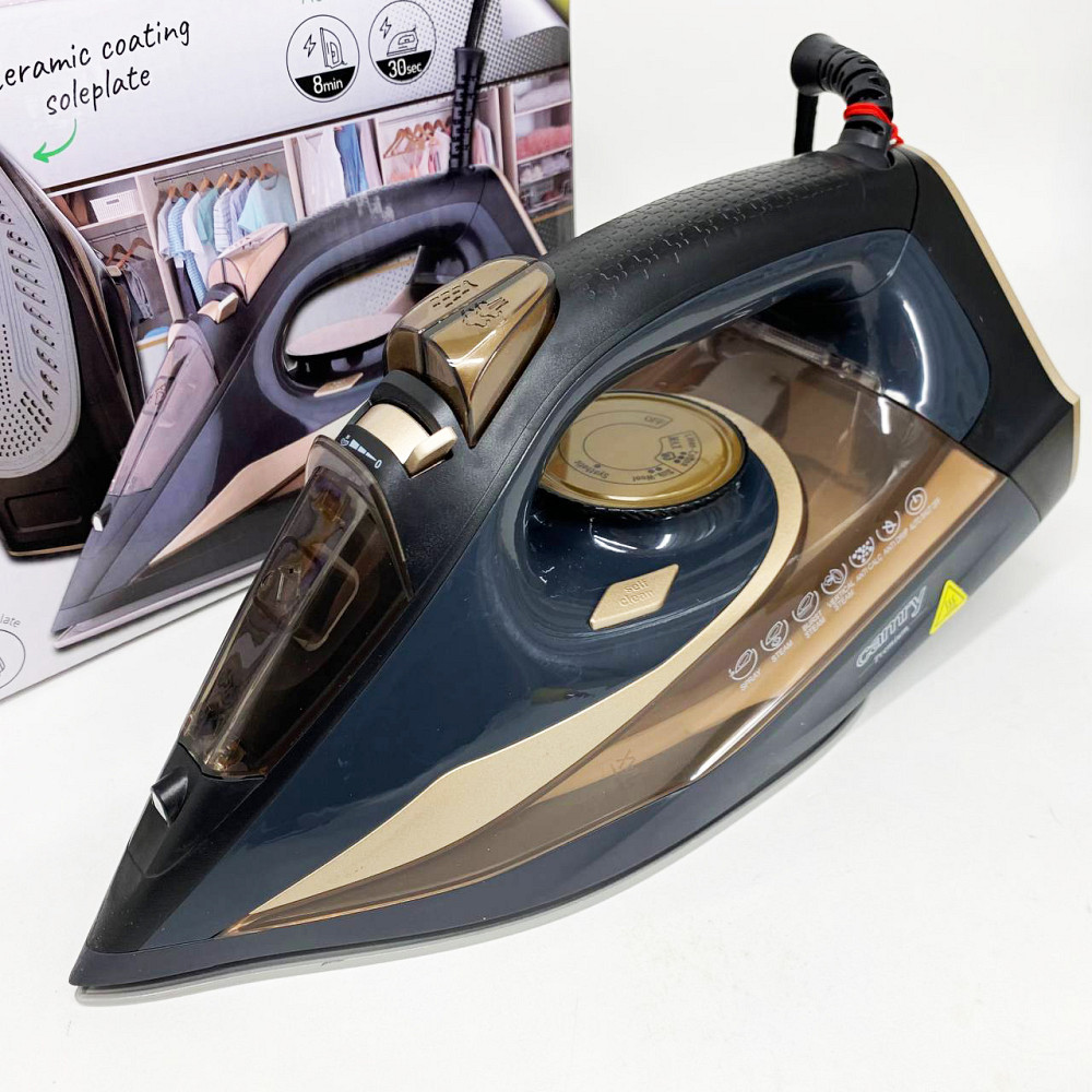 Паровой утюг для легкой глажки Camry CR 5036 3400Вт, Хороший утюг бытовой паровой QD-19 Львов - изображение 8