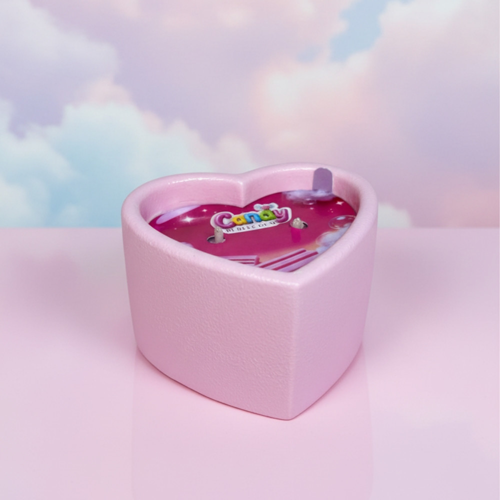 Масажна свічка з ароматом жуйки Candy Bubble Gum у формі серця, 70 мл Sex Aura Київ - фото 10