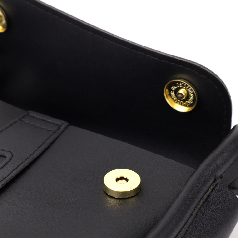 Жіноча сумка сідло з якісної екошкіри Vintage sale_15128 Чорний Київ - фото 4