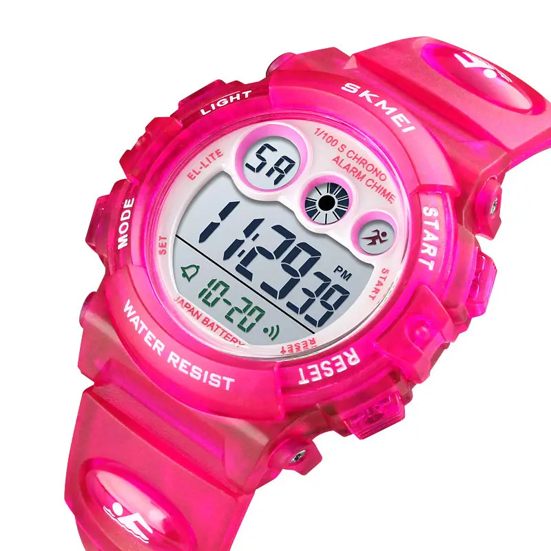 Дитячий спортивний наручний годинник Skmei 1451 Темно-рожевий Київ - фото 3