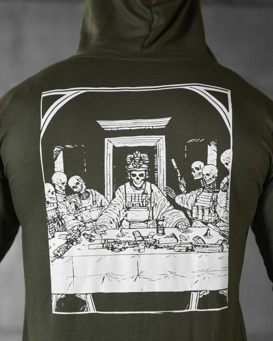 Худи maklin   олива череп   НП4892 Одесса - изображение 7