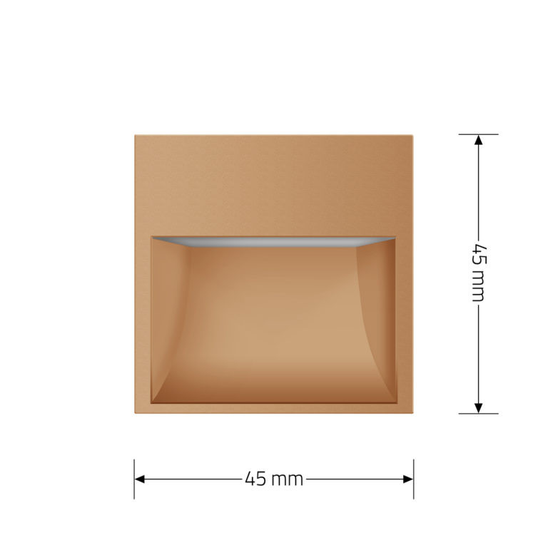 Механізм світильник для сходів підлоги, золотий, 2700K, 220В, 0.35Вт Livolo (VL-FCL1-2AP) Коломия - фото 5