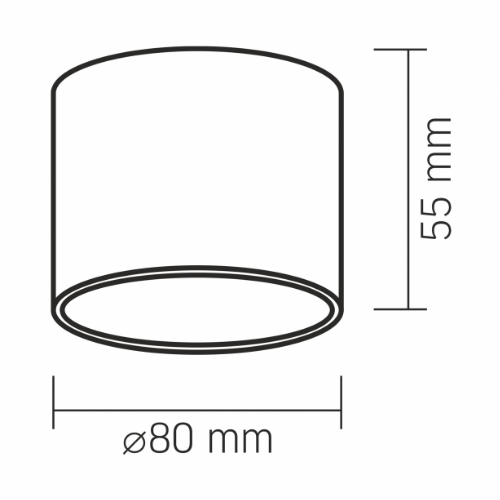 LED Світильник під лампу GX53 накладний чорний VL-SPF26A-B Videx Житомир - фото 3