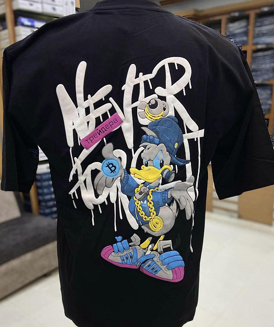 Футболка чоловіча с принтом  42 Чорний 2664090224 Дніпро - фото 1