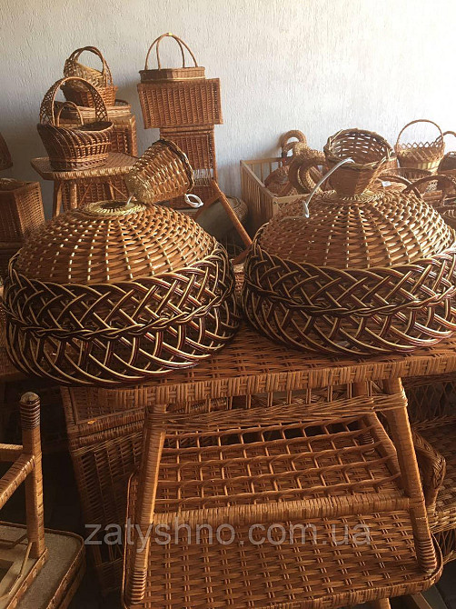 Плетеная  люстра  из лозы  с ажуром Киев - изображение 1