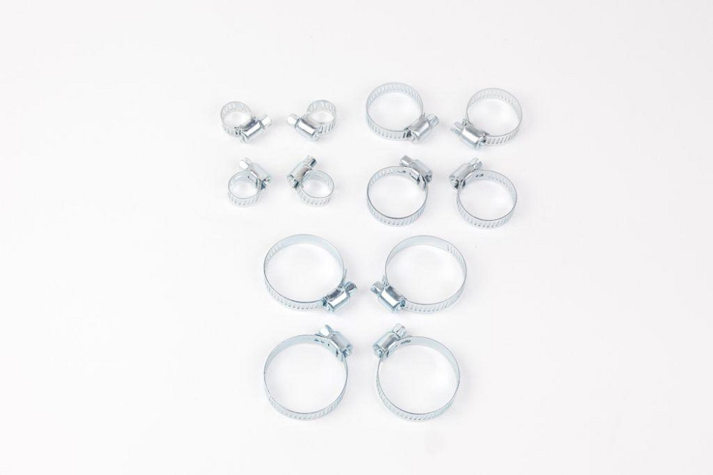Набор хомутов червячных 12 пр.(8-13х4шт,16-27х4шт,25-38ммх4шт),в блистере P003K Одесса - изображение 4