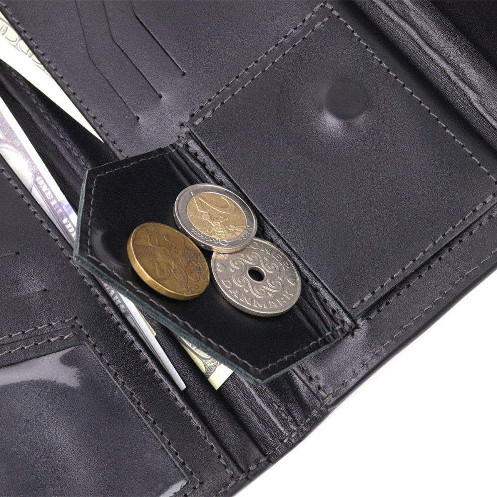 Практичное мужское портмоне Коричневый (GRANDE PELLE) Киев - изображение 10