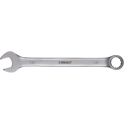 Ключ Sigma ріжково-накидний 19мм CrV satine (6021191) Вінниця - фото 1