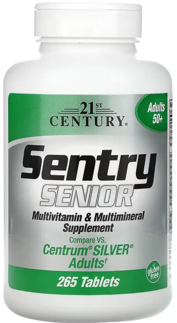 Витамины минералы для летних 21st Century Sentry Senior 265 таб Киев - изображение 1