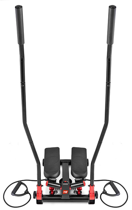 Степпер HS-045S Red для домашніх тренувань фітнесу, кардіо та схуднення, компактний тренажер для ніг і сідниць Київ - фото 3