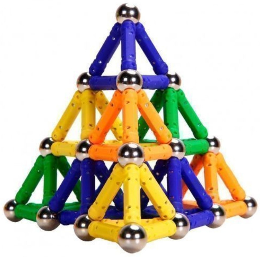 Конструктор магнитный 188 деталей магнетик magnetic лучше чем неокуб. !!! Киев - изображение 5