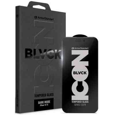 Скло захисне Armorstandart Dark Mode Apple iPhone 16 / 15 (ARM85815) Вінниця