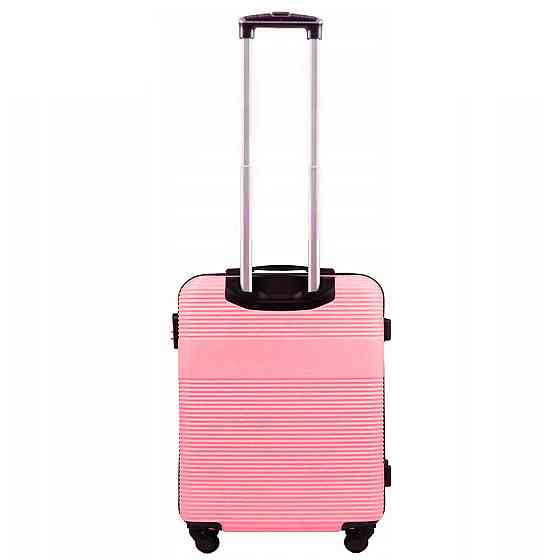 Валіза пластикова WINGS 5398 мікро 52 см рожева Київ