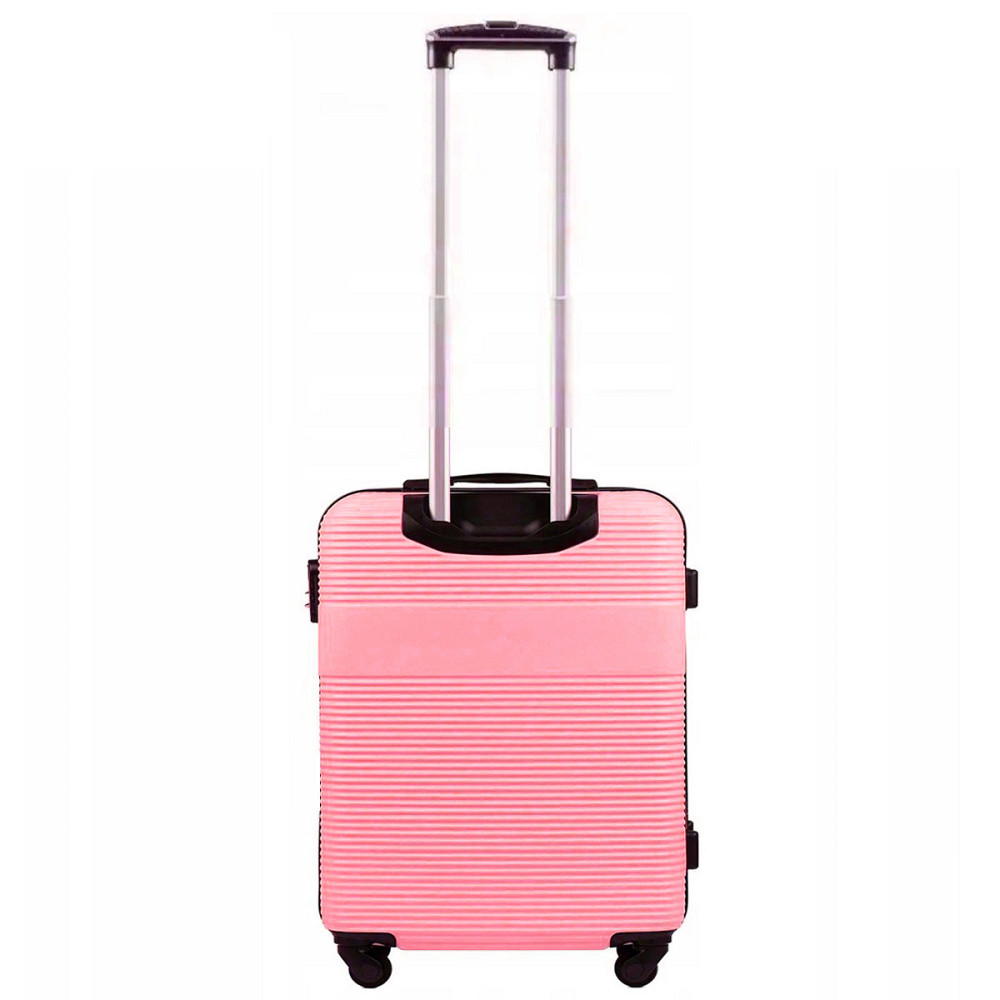 Валіза пластикова WINGS 5398 мікро 52 см рожева Київ - фото 3