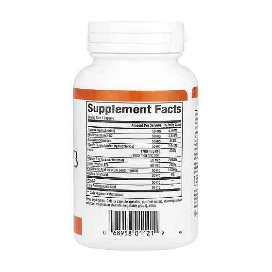 Комплекс витаминов группы B Natural Factors Hi Potency B Complex 50mg 90 капс Киев