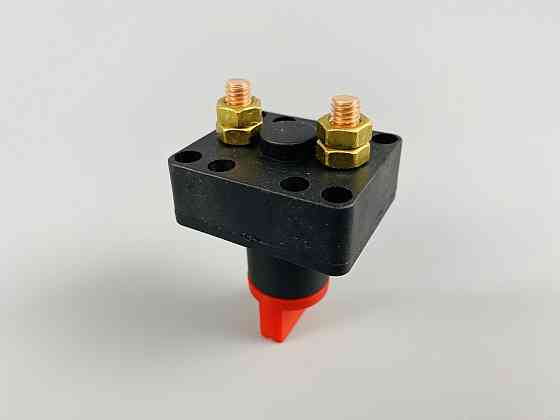 Вимикач маси універсальний, механічний 12/24 В (червона мідь) 150 A. М6 — мідний болт Мукачево