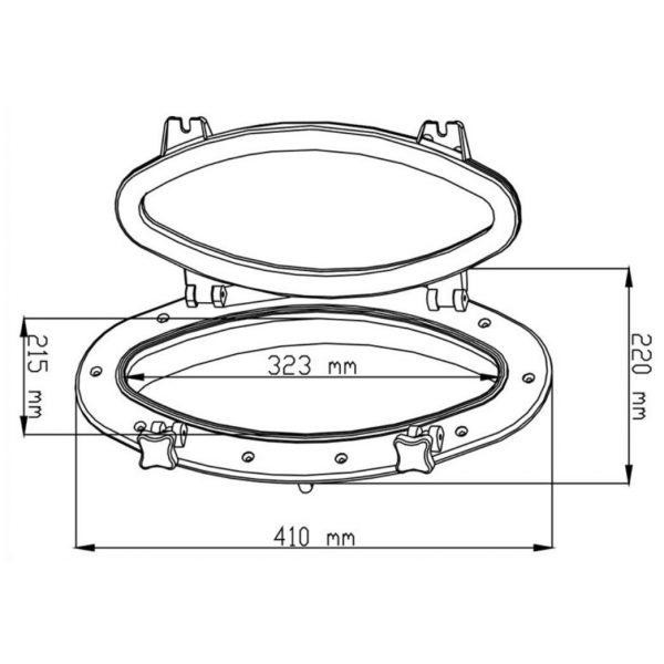 Люк иллюминатор 410220 Seaflo SFPP1-03 Черкассы - изображение 5