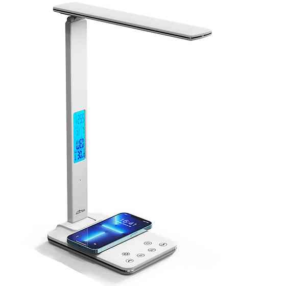 LED лампа настільна Media-Tech LEDITOU MT222,  4W 6500K, 15W QI з вбудованим WRL, біла Вінниця