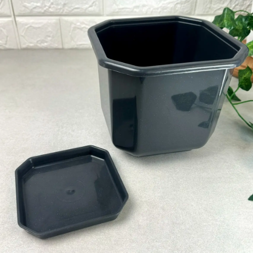 Вазон Дама з підставкою 32*32см граніт Алеана Житомир