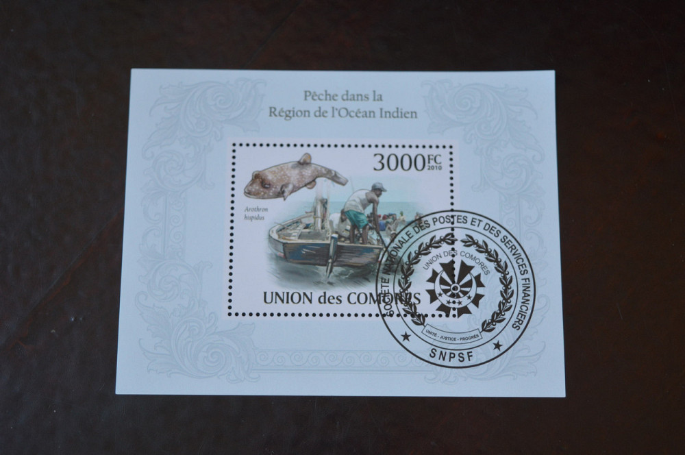 Коморы. История. Фауна. Блок. 2010 год (Б-4) Полтава - изображение 1